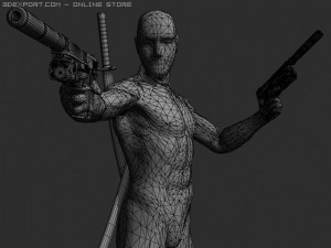 deadpool 3D 模型