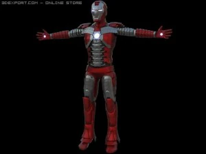 homme de fer marque 5 Modèle 3D