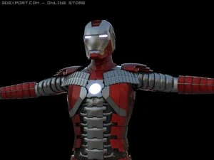 homme de fer marque 5 Modèle 3D