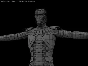 homme de fer marque 5 Modèle 3D