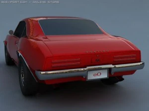pontiac firebird 1968 3D Model