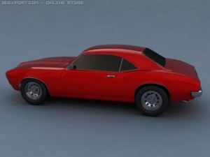 pontiac firebird 1968 3D-Modell