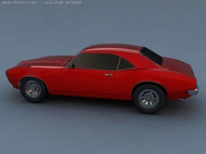 pontiac firebird 1968 3D Model