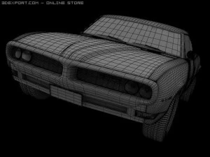 pontiac firebird 1968 3D Model
