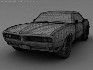 pontiac firebird 1968 3D Model
