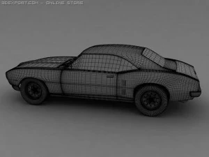 pontiac firebird 1968 3D Model
