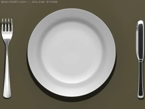 dinner set 3D Model