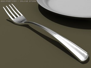 dinner set 3D Модель