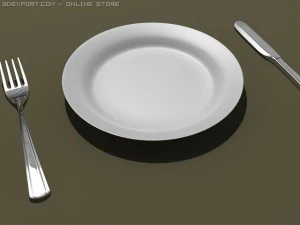 dinner set 3D Model
