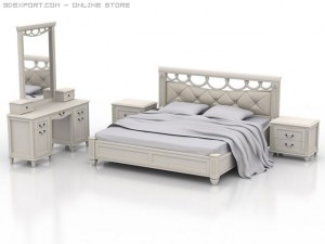 bedroom collection part1 3D Модель