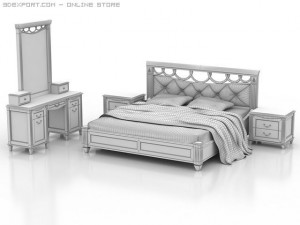 bedroom collection part1 3D 模型