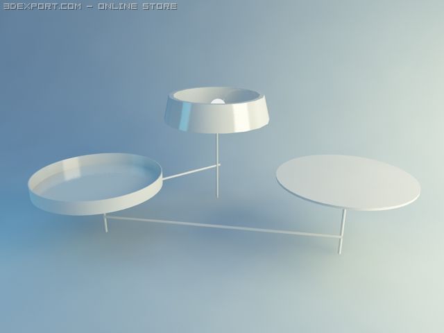 table lamps Model 3D .c4d .max .obj .3ds .fbx .stl .blend