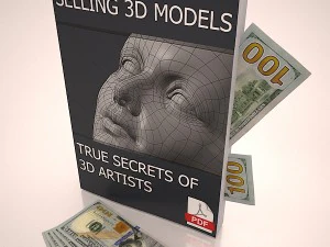 3Dアーティストの本当の秘密を販売する本 3Dモデル