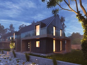 vray night scene - rendering modern house tutorial 3D Model