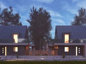vray night scene - rendering modern house tutorial 3D Model