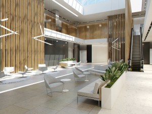 lobby hall foyer office commercial business scene Modelo 3D