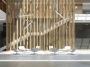 vest&iacute;bulo vest&iacute;bulo oficina negocio comercial escena Modelo 3D