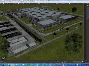 industrial building full scene render redy Modèle 3D