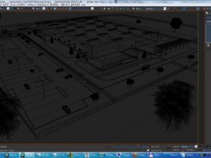 industrial building full scene render redy Modèle 3D