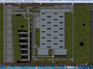 industrial building full scene render redy Modèle 3D
