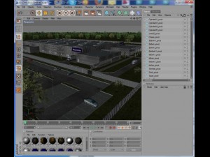 industrial building full scene render redy Modèle 3D