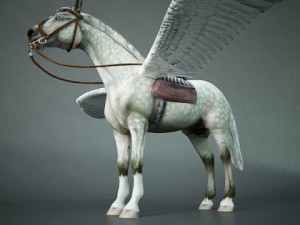 horse with wings pegasus 3D Model