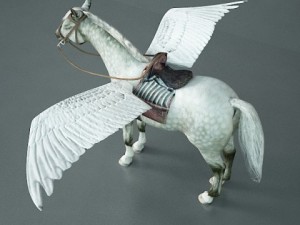 horse with wings pegasus 3D Model