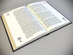 opened book 3Dモデル