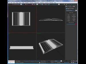открытая книга 3D Модель