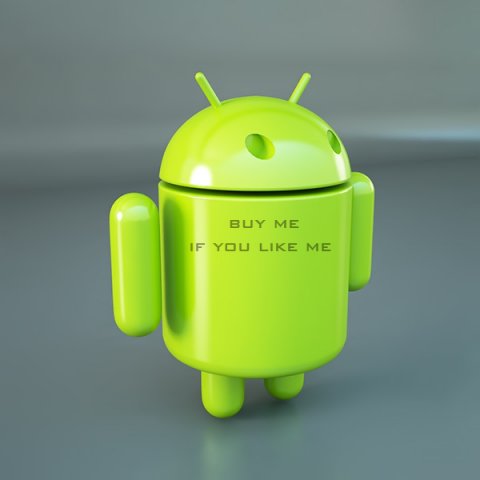 official google android os logo mascot 3D Model .c4d .max .obj .3ds .fbx .stl .blend 