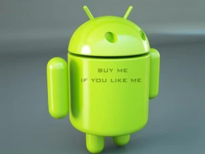 Offizielles Logo-Maskottchen von Google Android OS 3D Modell