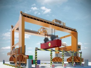 rmg gantry crane 3D Model
