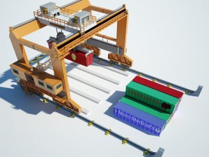 rmg gantry crane Modelo 3D