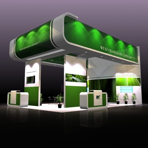 convention exhibit booth 019 3D Model .c4d .max .obj .3ds .fbx .stl .blend 