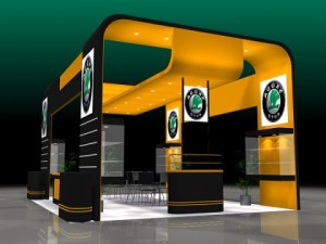 exhibit booth 221 Model 3D