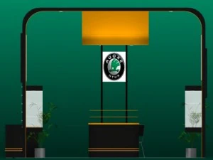 exhibit booth 221 3D Model