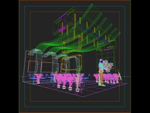 trade show booth design 020 3D Model