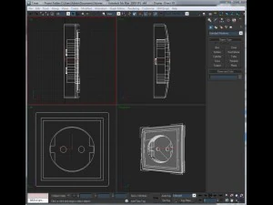 toma de corriente Modelo 3D