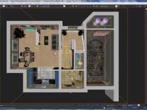 home interior floor plan 01 Model 3D