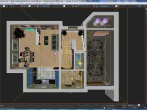 home interior floor plan 01 3D Model