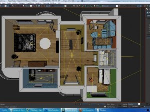 home interior floor plan 02 3D Model
