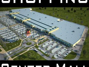mall m1 adegan bertekstur penuh siap dirender Model 3D