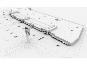 mall m1 full textured scene render ready 3D Модель