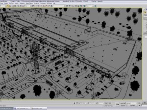 mall m1 full textured scene render ready 3D Модель