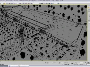 mall m1 full textured scene render ready 3D Model
