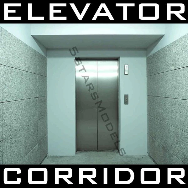 elevator doors 3D Model .c4d .max .obj .3ds .fbx .stl .blend 