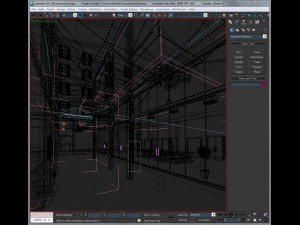 office building interior scene render ready 3D Model