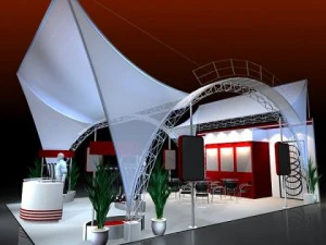 展示ブースデザイン016 3Dモデル