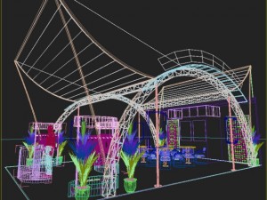 exhibit booth design 016 3D 모델