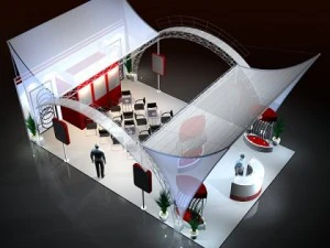 exhibit booth design 016 3D Model
